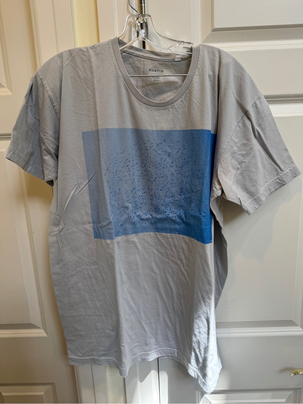 Martin Men’s Gray T-Shirt With Graphic Design